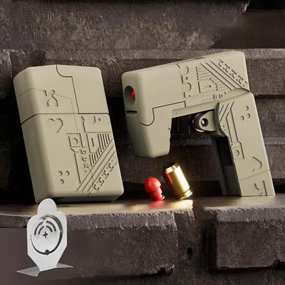 Agent Fire Metal Folding Lighter Soft Bullet Gun