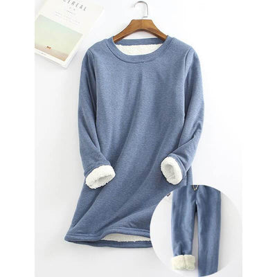 New Casual Cotton Round Neck Solid Sweatshirt & Pants Set (SAVE EXTRA $3 & FREE SHIPPING)