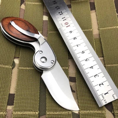 Wood Handle Outdoor Mini Folding Knife