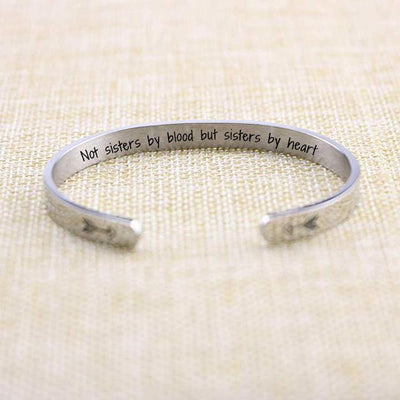 “Not Sisters By Blood But Sisters By Heart” Bracelet