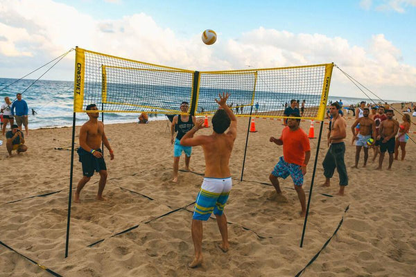 (Last Stock &Hot Sale) Cross-shaped Volleyball Game Set