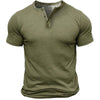 Outdoor Solid Color Henley Collar T-Shirt Summer Casual Top