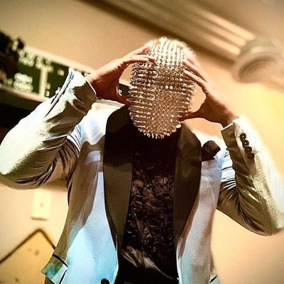 Studded Spikes Full Face Jewel Margiela Mask (Halloween, EDM, Cosplay, Rave, Party, Movie)
