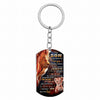 Never Forget That I Love You - Lion Multi Colors Personalized Keychain A883