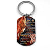 Dad To Son - Never Forget That I Love You - Lion Multi Colors Personalized Keychain A883
