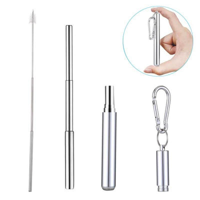 (50% OFF! Today) Reusable Telescopic Eco-friendly Straw - BUY 2 FREE SHIPPING
